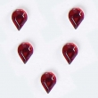 Pack de 30 strass goutte d'eau Rouge Siam