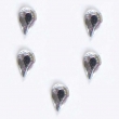 Pack de 30 strass goutte d'eau Cristal