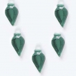 Pack de 30 strass goutte d'eau Emeraude