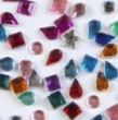 Boite de 50 strass ronds multicolores