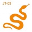 6 pochoirs hypoallergniques Serpent