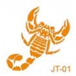 6 pochoirs hypoallergniques Scorpion