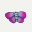 Barre Fimo  dcouper - Papillon violet/rose