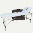 Table de massage et d'épilation pliante en aluminium MOBILO ALU avec housse sur roulettes