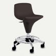 Tabouret avec dossier design noir CURVE - PROMO !