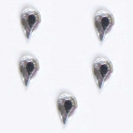 Pack de 30 strass goutte d'eau Cristal